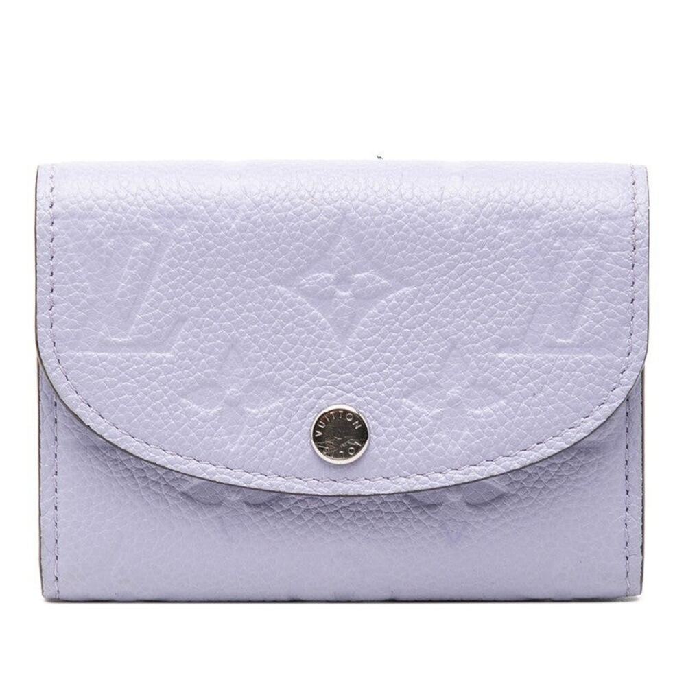 Louis Vuitton Monogram Empreinte Leather Portemonnaie Rosalie Coin Case Purple